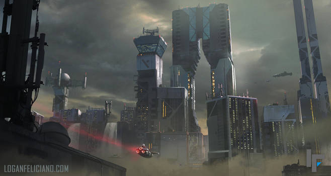 Futuristic Cityscape by 2wenty