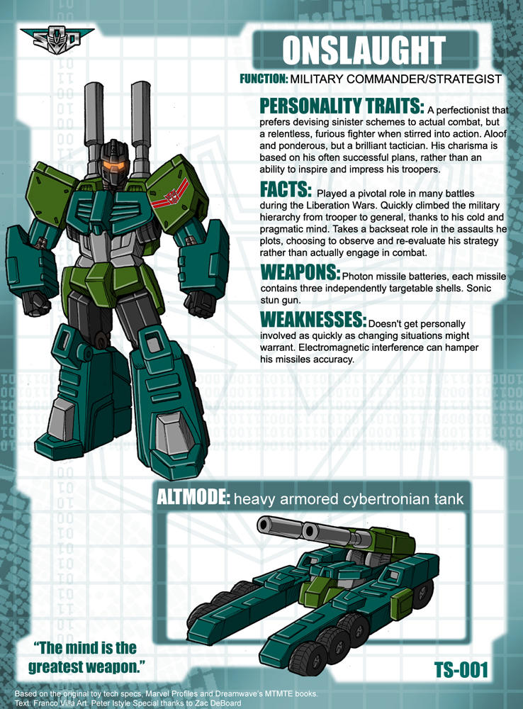Onslaught Tech Specs by Tf-SeedsOfDeception