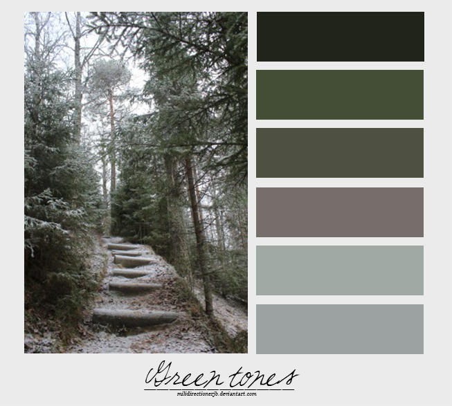 Green tones. {Palette} by MiliDirectionerJB