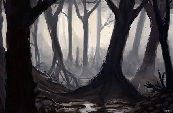 Swamp Sketch by Tom-Cii
