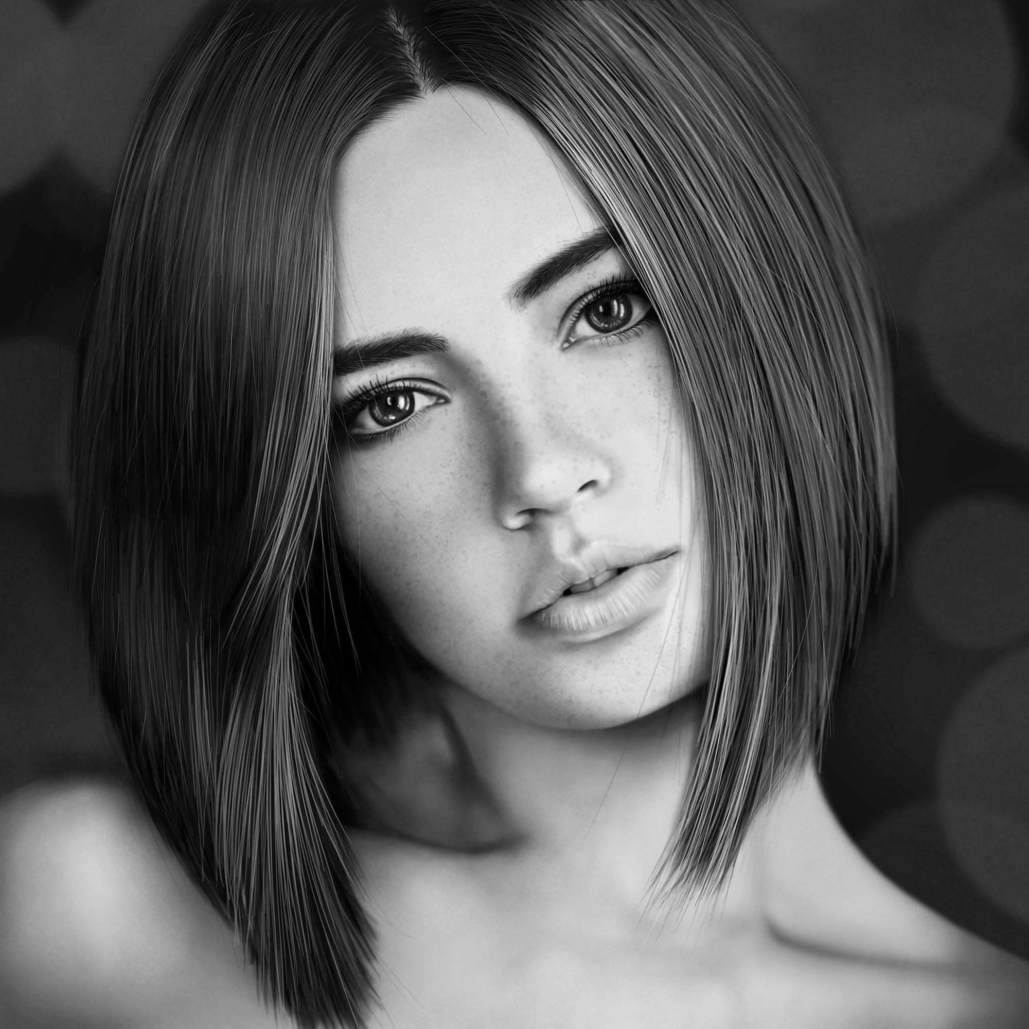 Woman Portrait drawing by JoeDieBestie