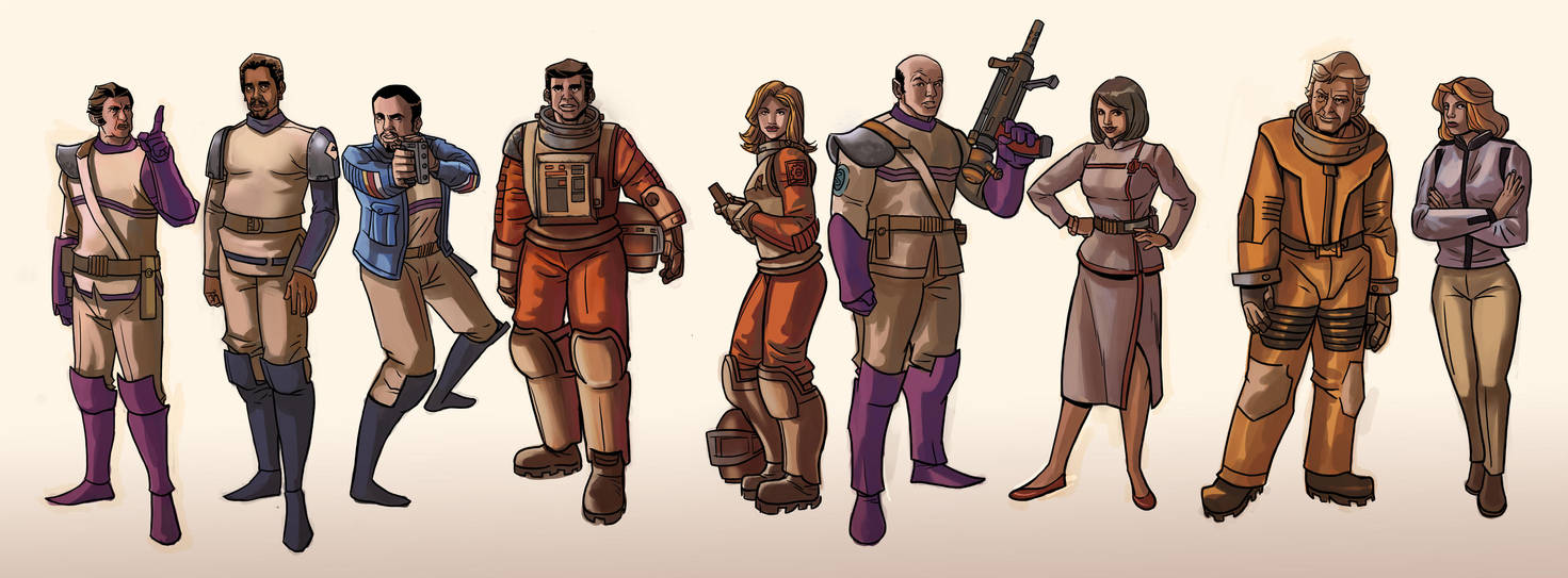 space 1999 characters by