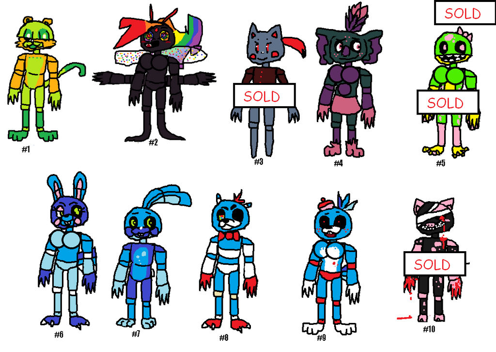 FNAF Adopts compilation -- SALE! Cheaper than ever by SonicLover1523 FNAF Adopts compilation -- SALE! Cheaper than ever by SonicLover1523
