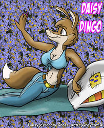 Daisy Dingo in Daisies by greycat-rademenes
