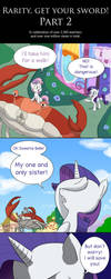 Rarity, Get Your Sword! Part 2 by doubleWbrothers