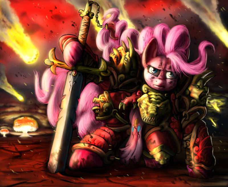 Pinkamena Warrior Pie by doubleWbrothers