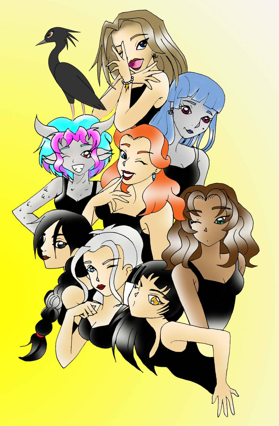 All together JCA OCs by James-Li