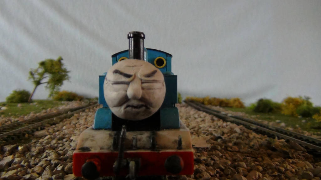 Thomas' Closed eyes Face by Calebtrain