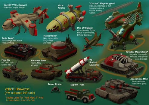 RA2 Mod - Soviet Vehicles by Harry-the-Fox