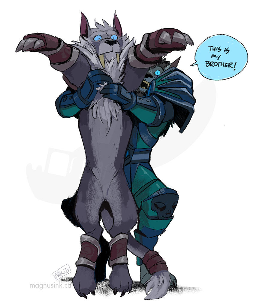 My Brother and Me by weremagnus