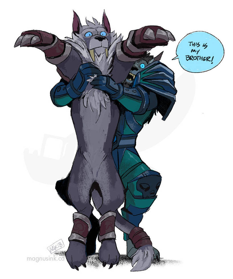 My Brother and Me by weremagnus
