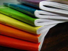 Rainbow Notebooks by abbiiieeee