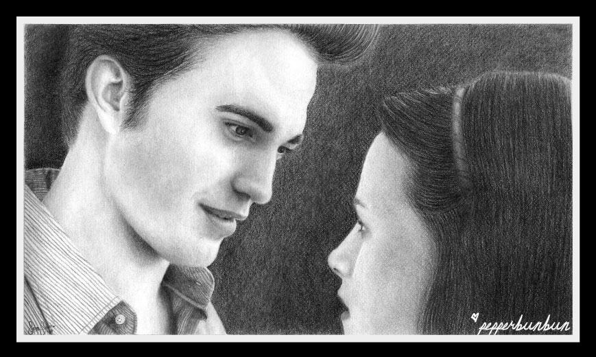 Edward and Bella - Twilight by pepperbunbun