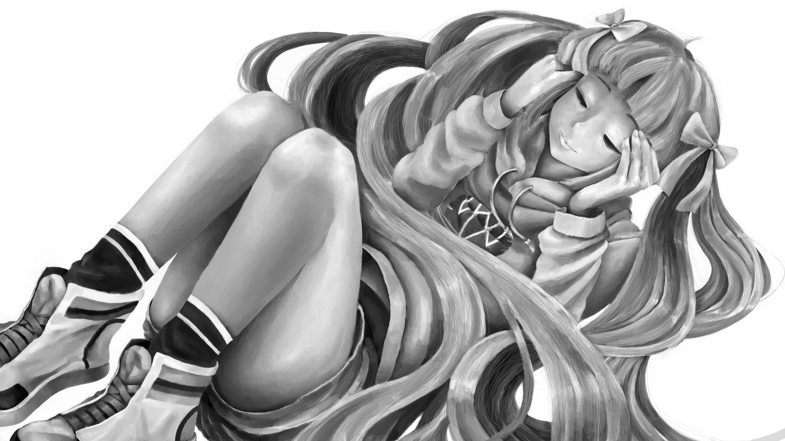 Waifu Wednesday Noir Et Blanc By Orkusia On Deviantart