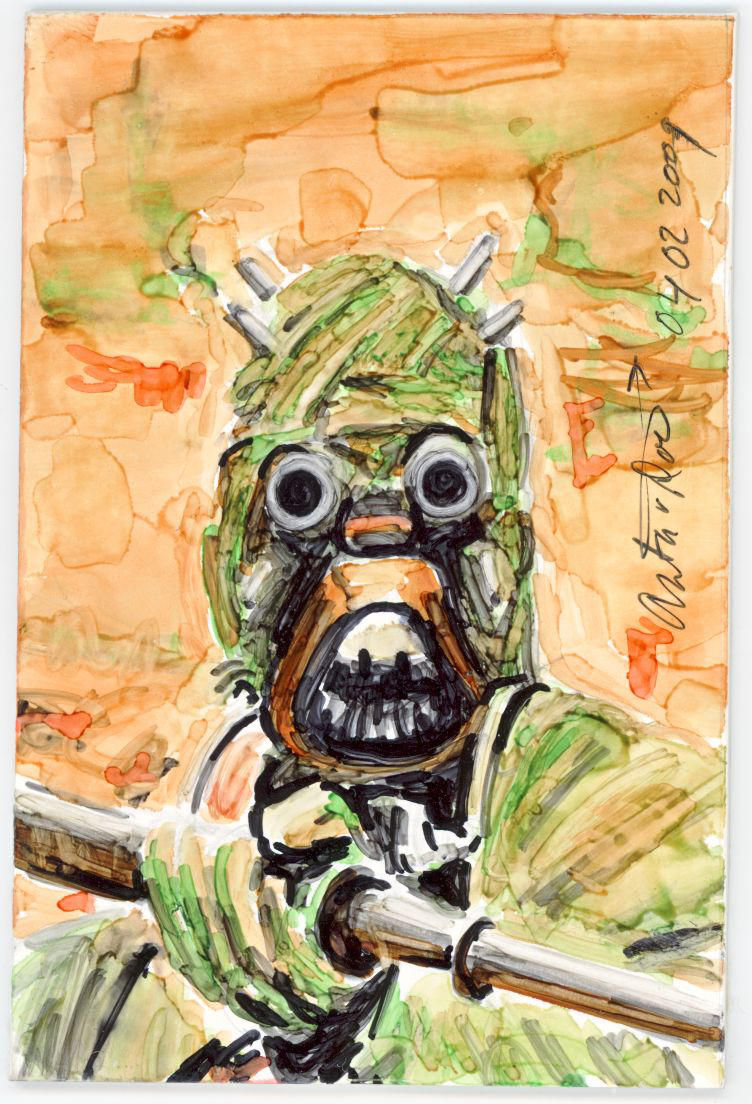 Sketch Card Tusken Raider by antonvandort