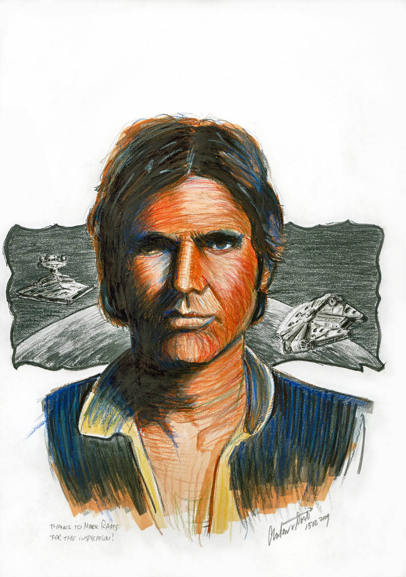 Hans Solo - On the Run - color by antonvandort