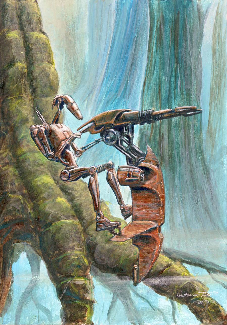 Star Wars Battle Droid by antonvandort