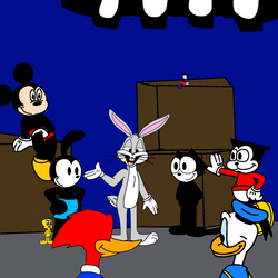 Toons at studio set by MarcosPower1996