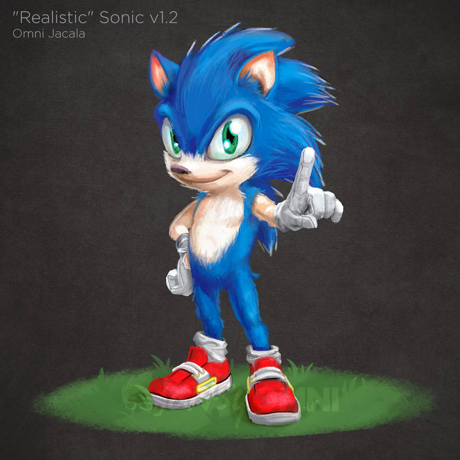'Realistic' Sonic the Hedgehog (v1.2) by hextupleyoodot on DeviantArt