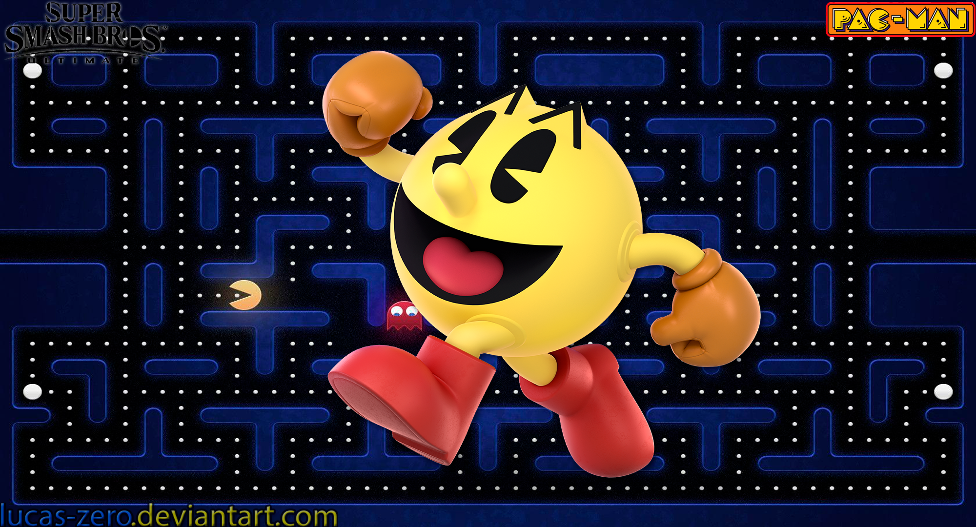 PacMan Super Smash Bros. Ultimate Wallpaper by LucasZero on DeviantArt