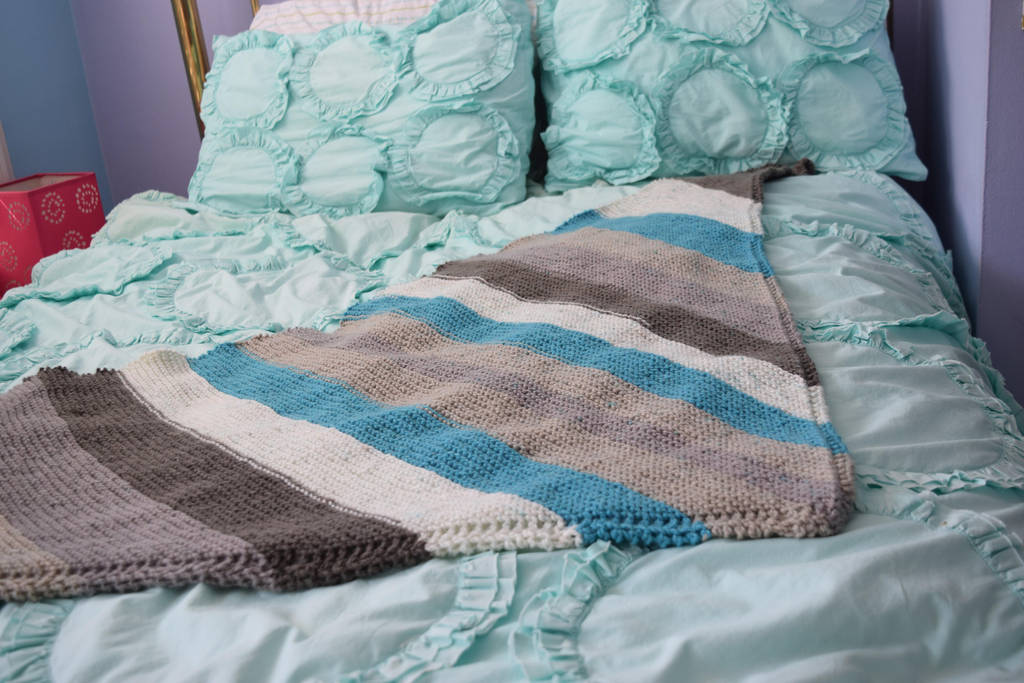 Caron Cake Triangle Scarf by BlackRose2172