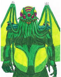 Drawlloween-Day 30-Cthulhu by siborg626