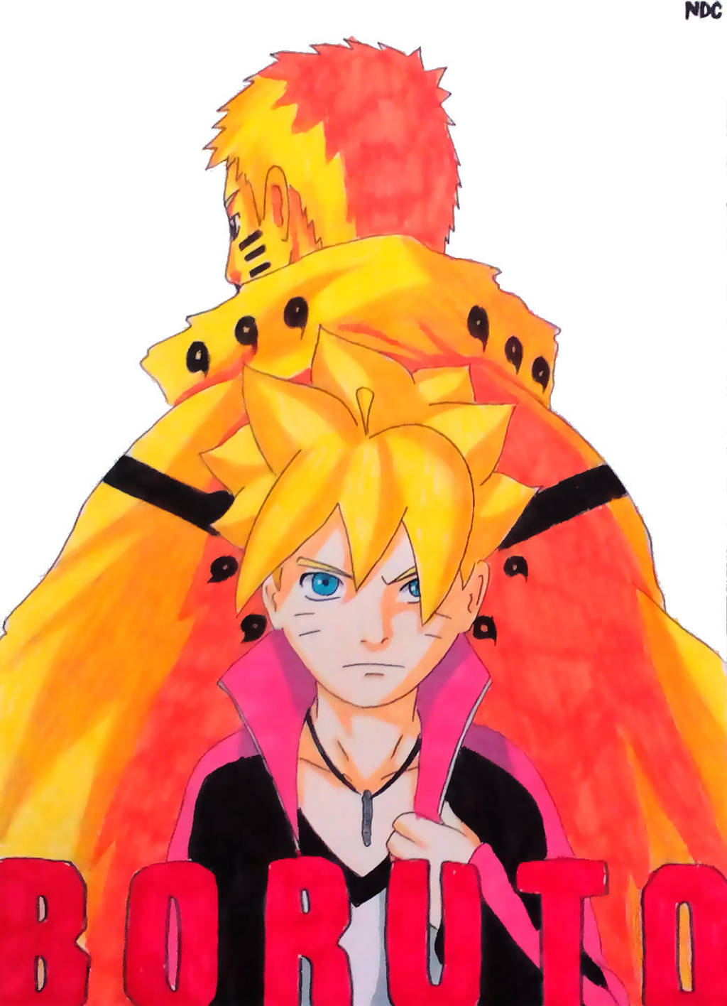BIJUU MODE HOKAGE NARUTO AND BORUTO UZUMAKI by ...