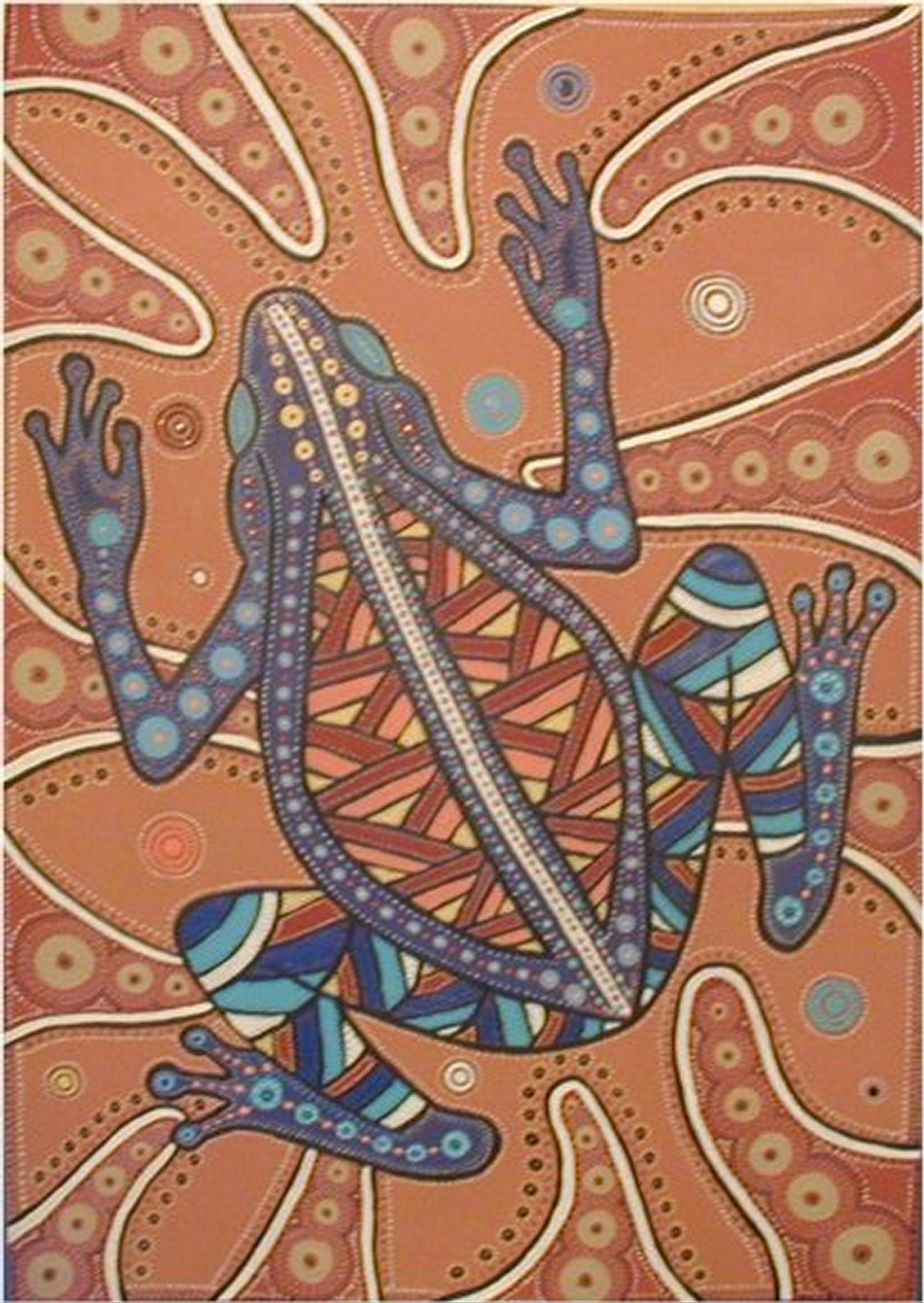 aboriginal frog by closetpirate on DeviantArt