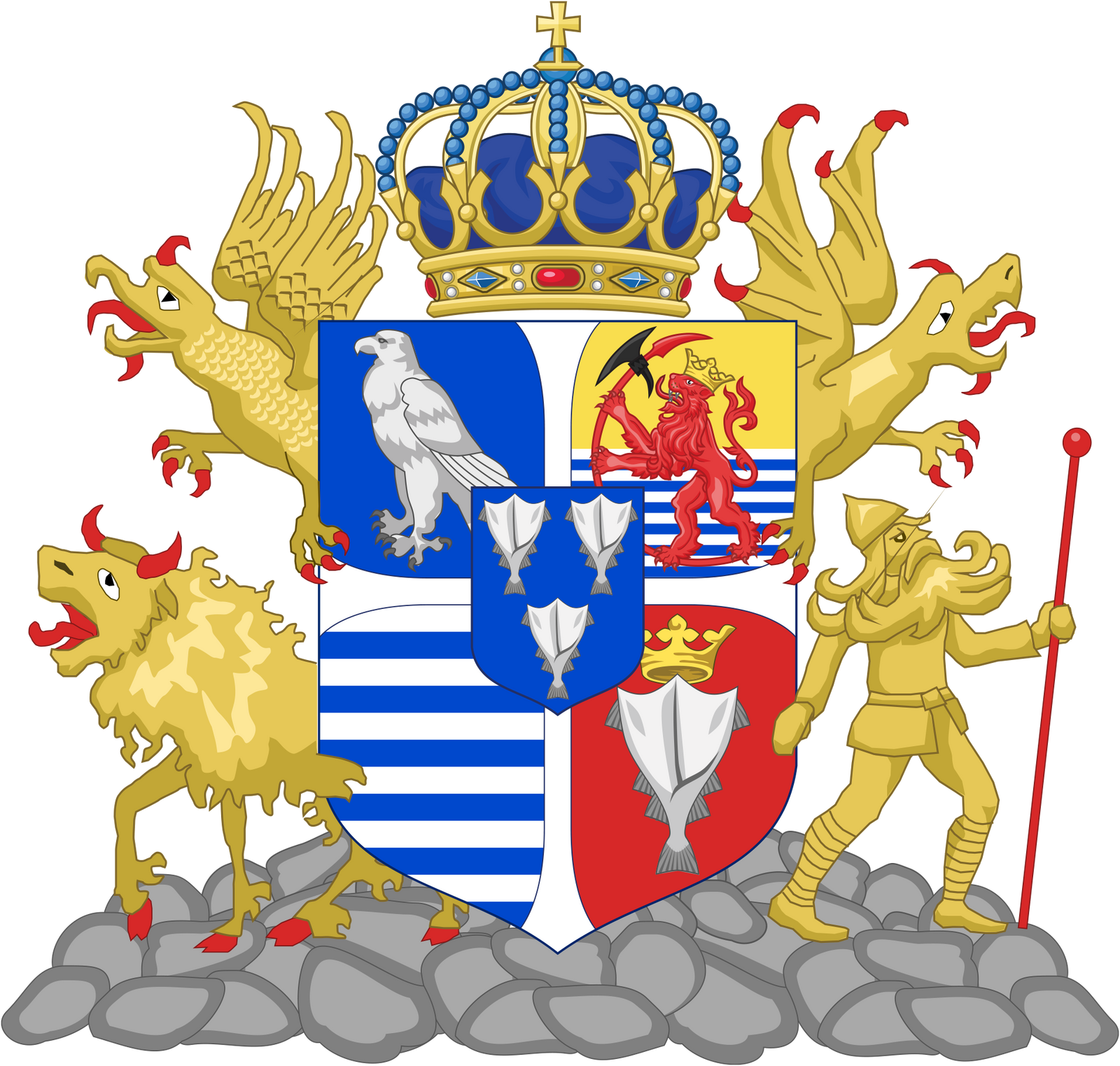 Kingdom of Iceland coat of arms by Regicollis on DeviantArt