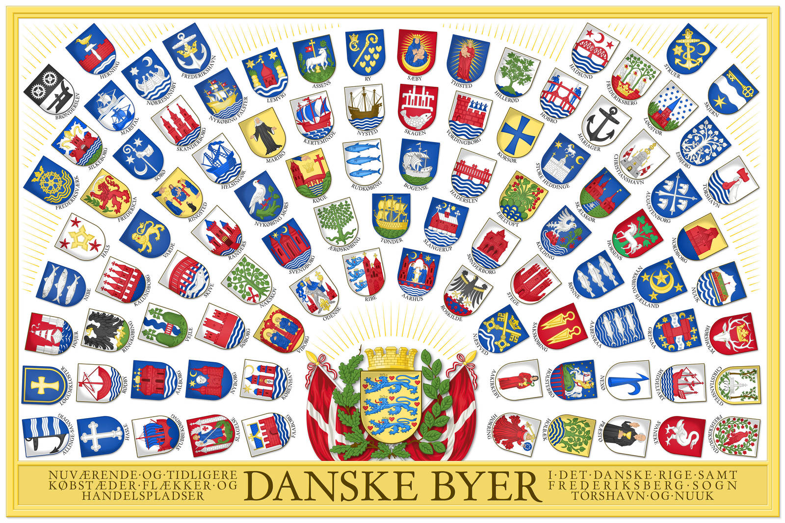 Coats of Arms of the Cities and Towns of Denmark by Regicollis on ...