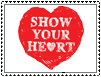 Stamp - SHOW YOUR HEART by IttyBittyVic