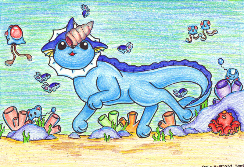 Vaporeon Pup by michelle192837