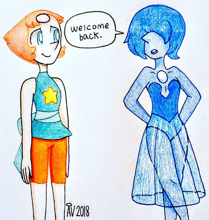 Honestly, I wonder how Pearl will react to the other pearls after being away from them for so long. Really makes ya think. :mc Steven Universe © Rebecca Sugar and Cartoon Network Art ©