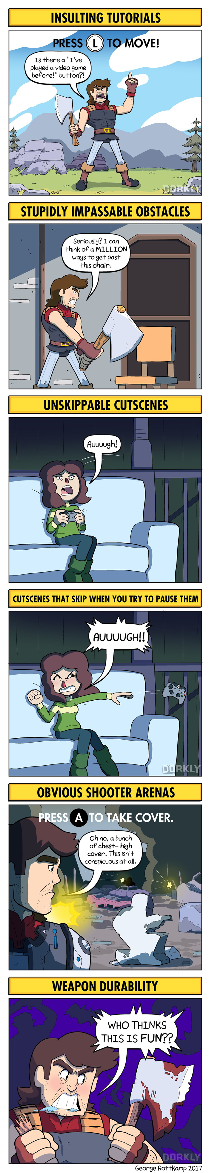 DORKLY: Video Game Tropes We're Absolutely Sick Of by GeorgeRottkamp