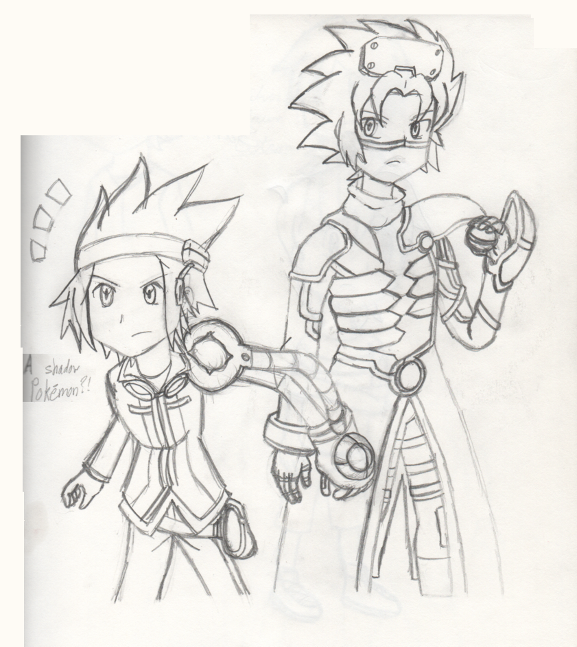 Pokemon Colosseum and XD - Wes and Michael by PKMNTrainerSpriterC
