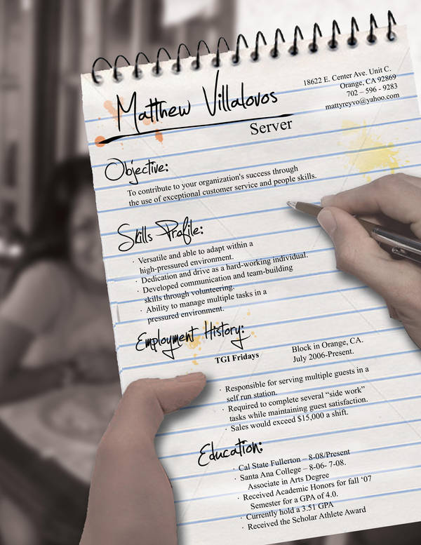 Server Resume by rkaponm