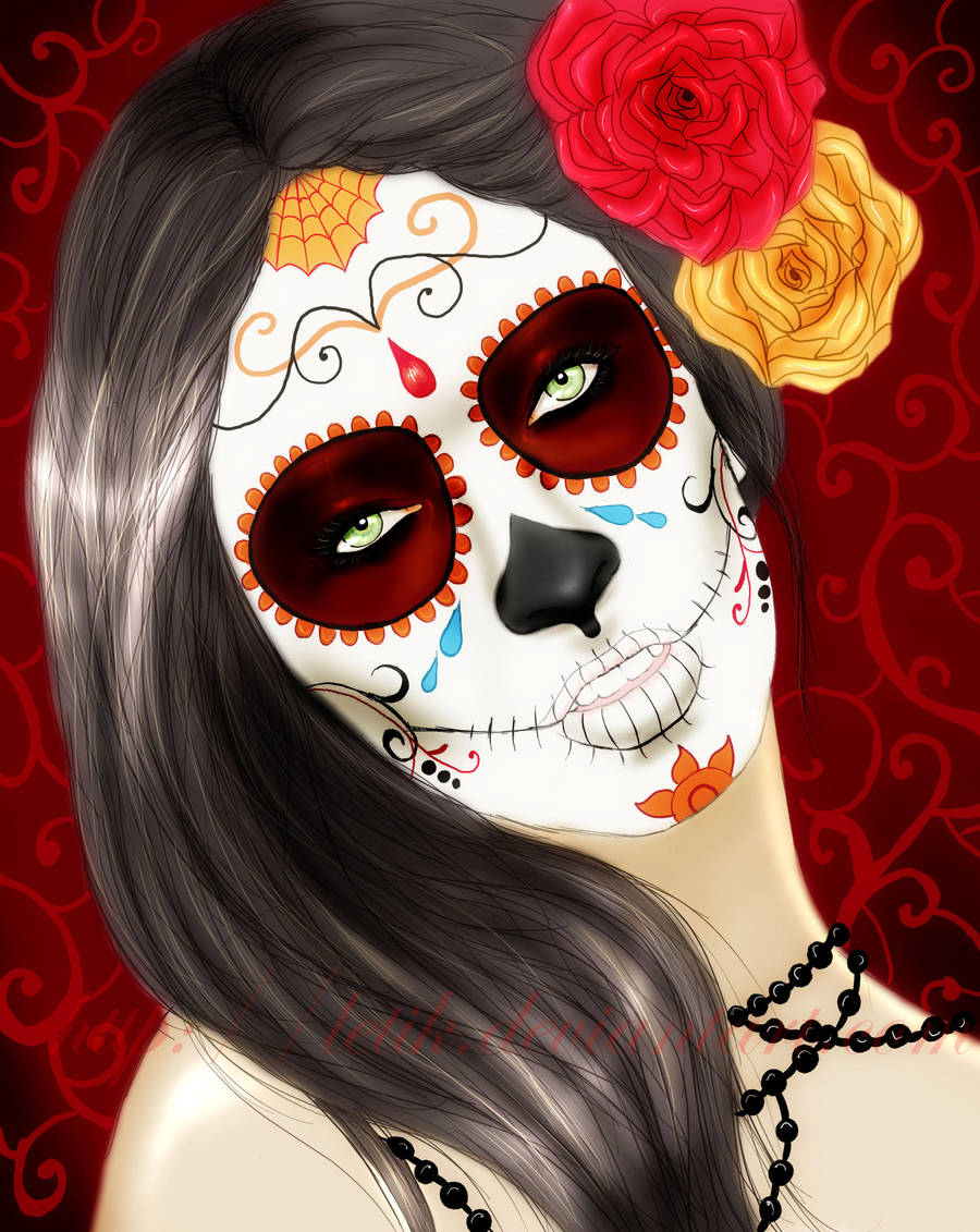 Chica muerta - DiadelosMuertos by Letik on DeviantArt