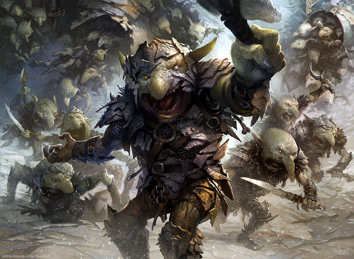 Goblin Rabblemaster by velinov