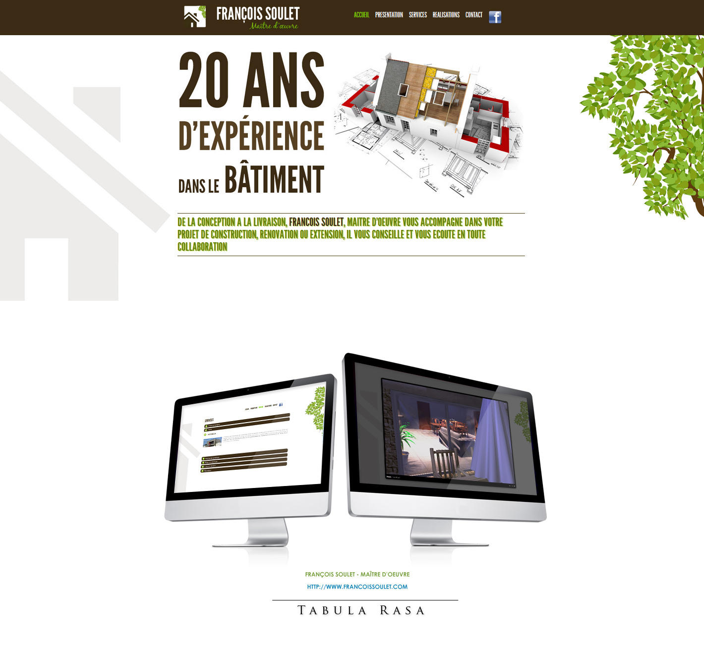 francois soulet website by TabulaRasaStudio
