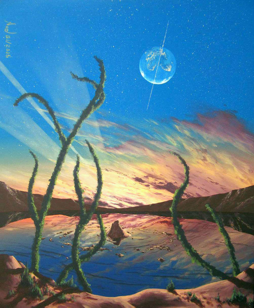 Lunar dawn by Axel-Astro-Art Lunar dawn by Axel-Astro-Art