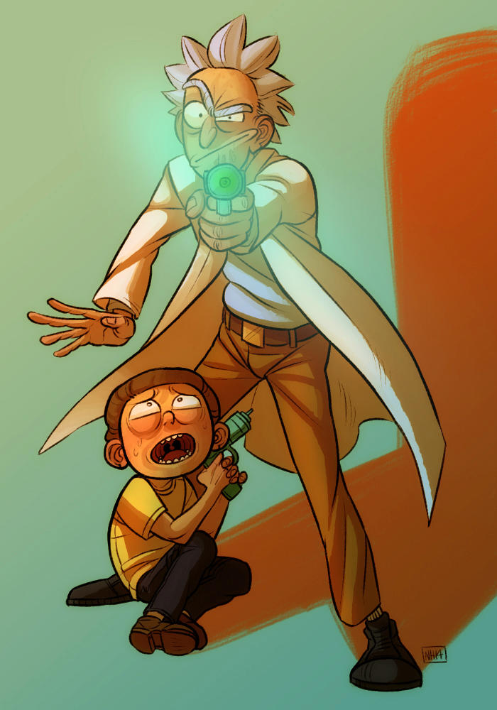 Rick and Morty by mr-book-faced