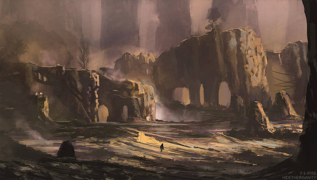 Golden canyon by HideTheInsanity