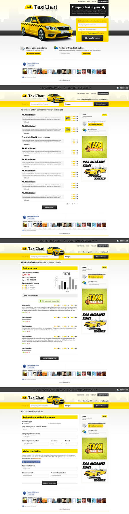 taxi comparison website by aevel