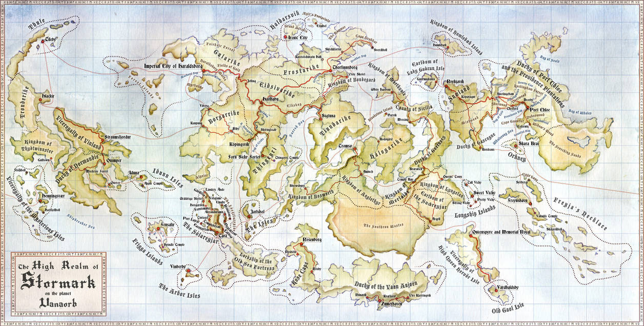 The High Realm of Stormark map by LingonB