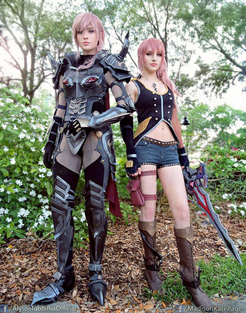 Lightning and Serah Final Fantasy 13 Cosplays by AlysonTabbitha Lightning and Serah Final Fantasy 13 Cosplays by AlysonTabbitha