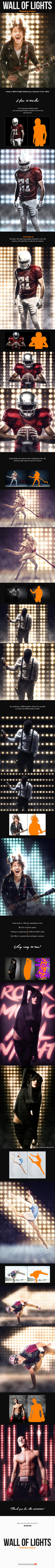 Wall of Lights - Photoshop Actions by NuwanP