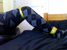 Tied Patterned Tights 3 by NylonLegs