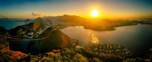 Rio de Janeiro Sunset by scwl