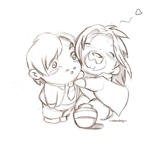 PNT - Chibis - pencil 2 by Shinjuchan
