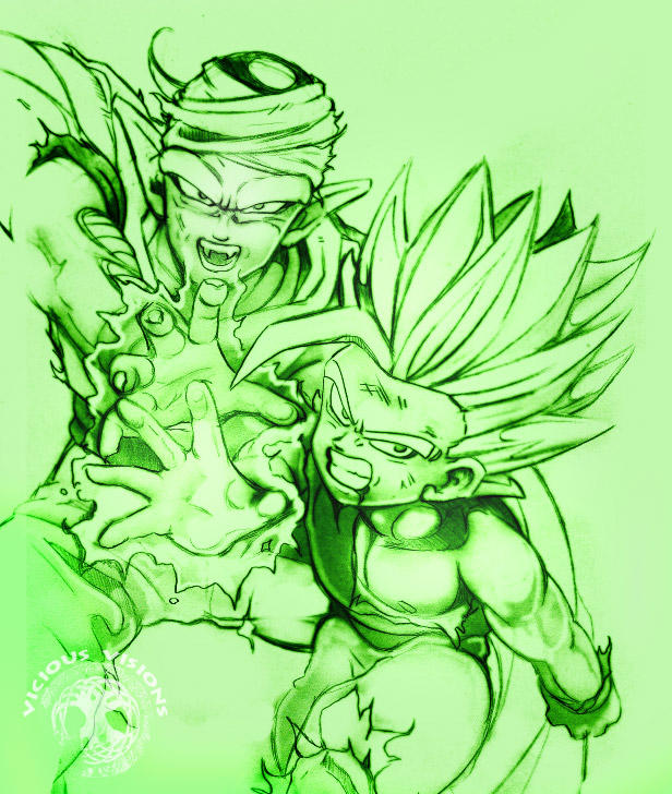 DBZ - Piccolo Gohan Tattoo - Green by Shinjuchan
